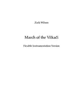 March of the Vilkaci Concert Band sheet music cover